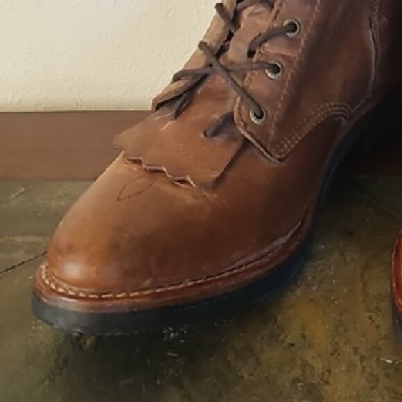 Rocky Brown Leather Lace-Up Boots genuine leather Logger Workboots rubber sole main image 10